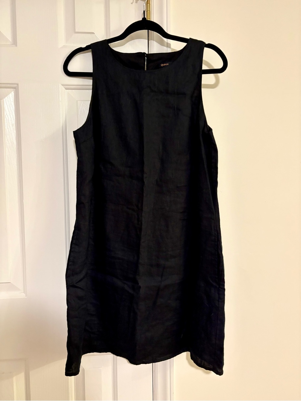 Quince 100% European Linen Tank Mini Dress